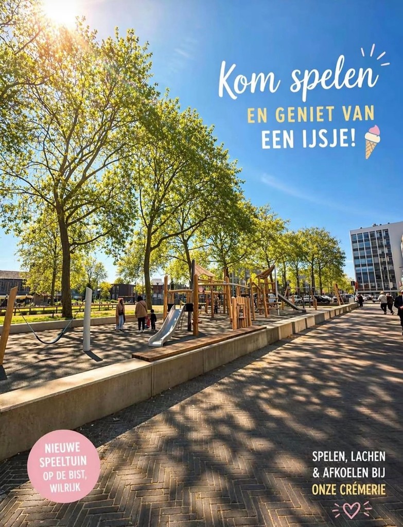 Kom spelen en geniet van een ijsje: de speeltuin op de Bist in Wilrijk