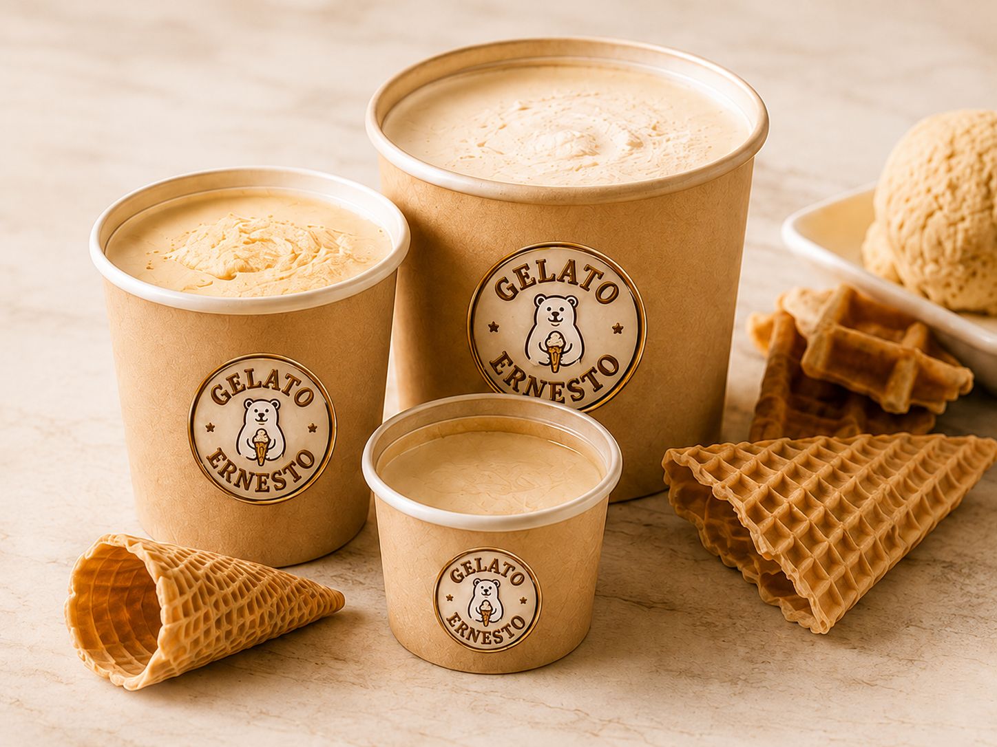 Take away bij Gelato Ernesto